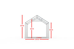 3x3 m PROFESSIONAL Events Tent, white fireproof PVC