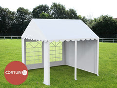 3x4 m ECONOMY Event Tent, white PVC 500 gr/m2