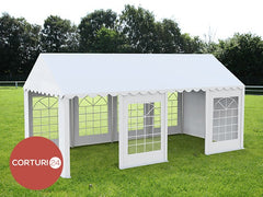 3x8 m ECONOMY Event Tent, white PVC 500 gr/m2