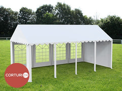 3x8 m ECONOMY Event Tent, white PVC 500 gr/m2