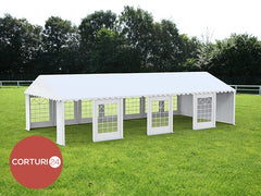 5x14 m ECONOMY Event Tent, white PVC 500 gr/m2
