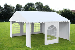 5x6 m Event Tent PROFESSIONAL XXL, white fireproof PVC