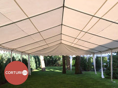 6x10 m ECONOMY Event Tent, white PVC 500 gr/m2