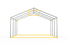 6x12 m Event Tent PROFESSIONAL XXL, white fireproof PVC