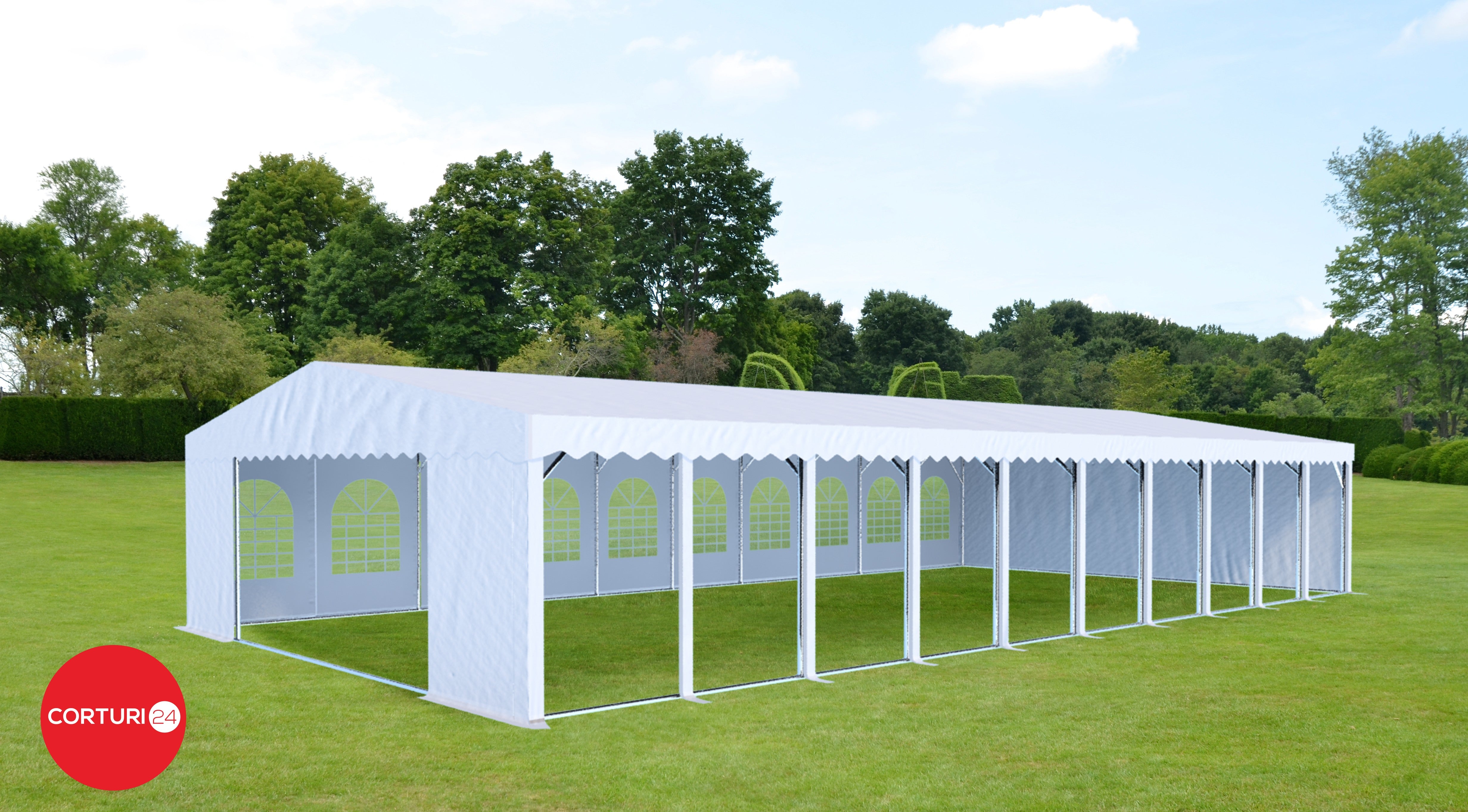 10X20m Event Tent PROFESSIONAL XXL, white PVC