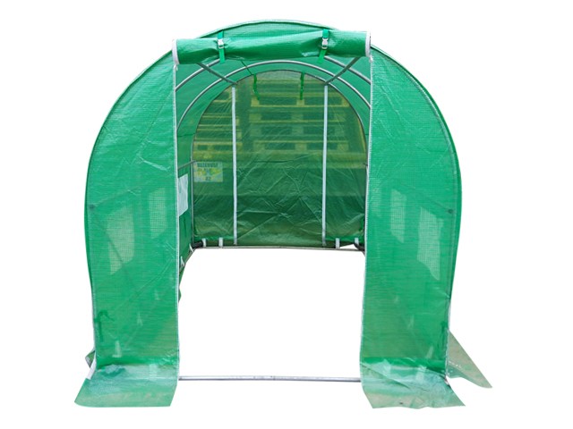 2x2 m Greenhouse Polytunnel 4 sqm, galvanized pipe