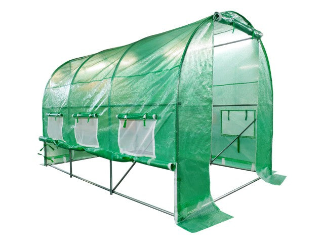 2x2 m Greenhouse Polytunnel 4 sqm, galvanized pipe