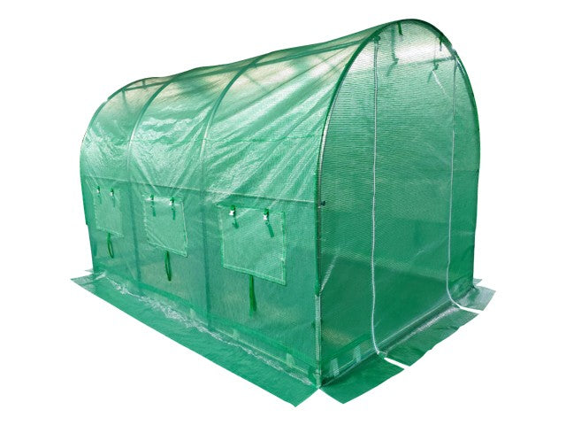 2x3 m Greenhouse Polytunnel 6 sqm, galvanized pipe