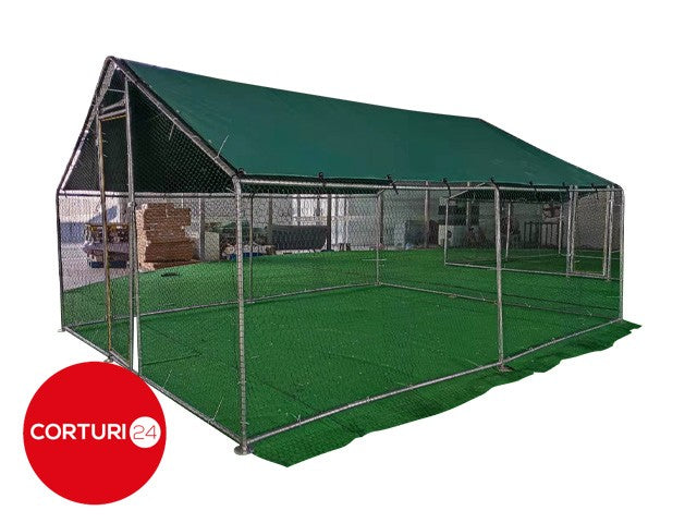 3x10 m Cot / Bird pen made of galvanized steel