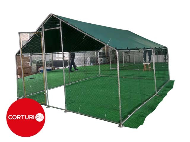 3x10 m Cot / Bird pen made of galvanized steel