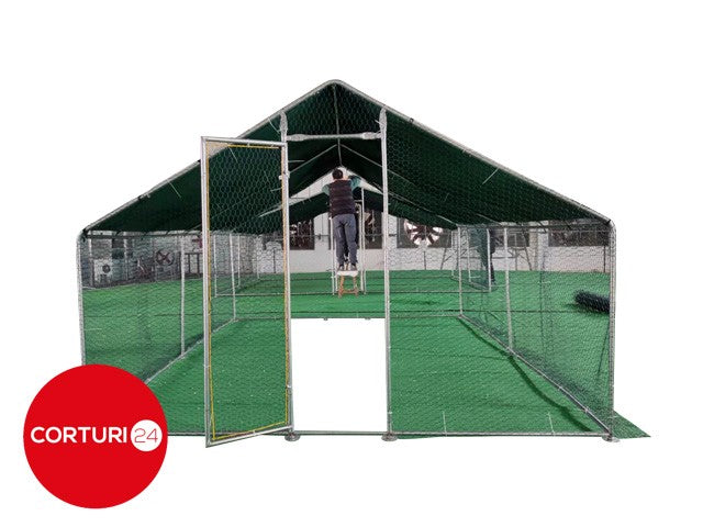 3x10 m Cot / Bird pen made of galvanized steel