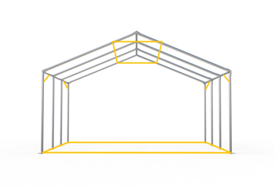 3x10 m PROFESSIONAL Event Tent, white fireproof PVC