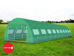 3x10 m Greenhouse Polytunnel 30 sqm, galvanized pipe