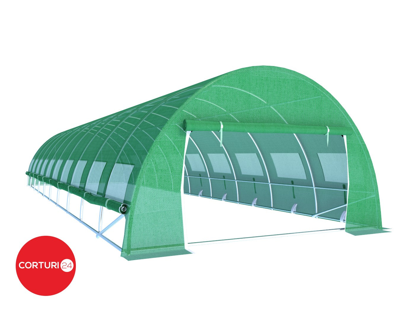 3x10 m Greenhouse Polytunnel 30 sqm, galvanized pipe