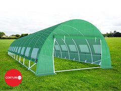 3x10 m Greenhouse Polytunnel 30 sqm, galvanized pipe