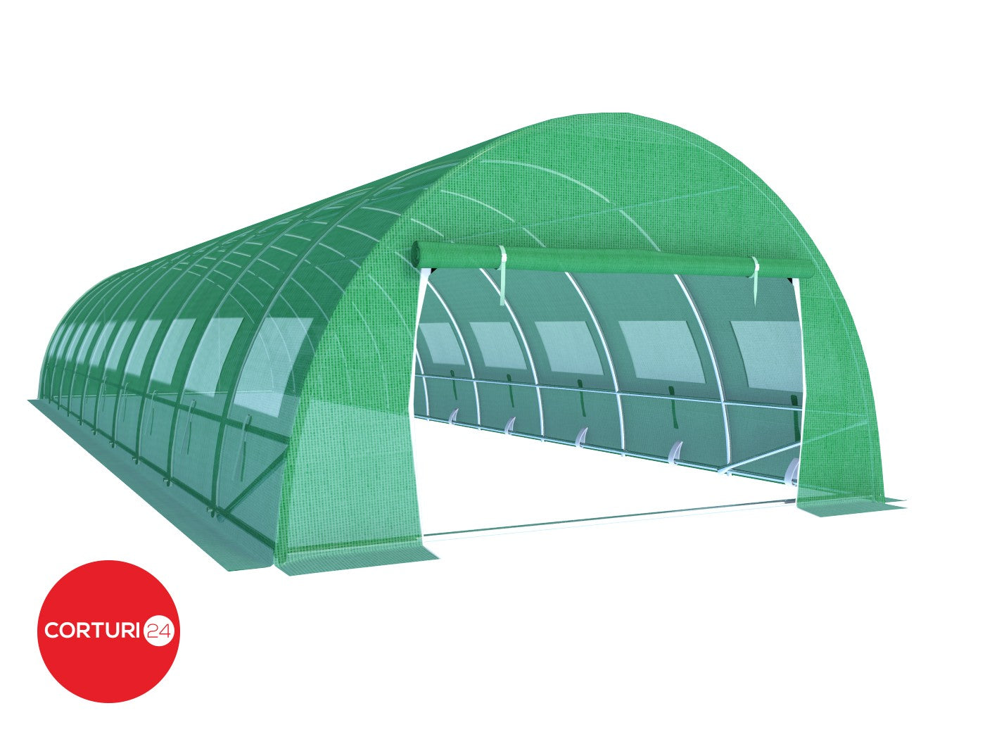 3x10 m Greenhouse Polytunnel 30 sqm, galvanized pipe