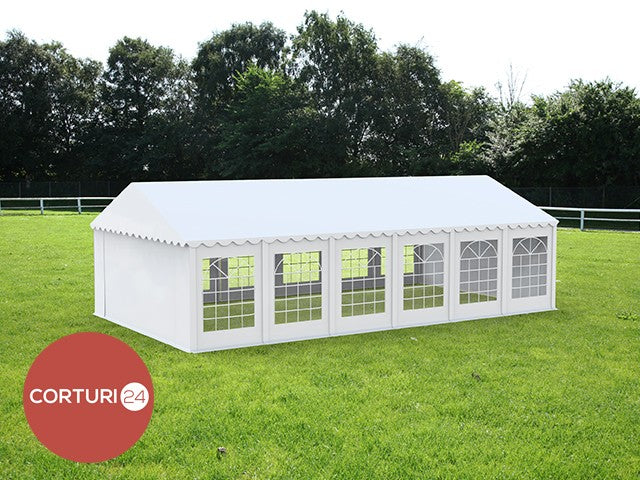 3x12 m ECONOMY Event Tent, white PVC