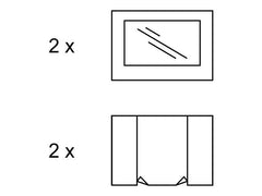 3x3 m Folding Pavilion Professional Aluminum 50 mm, with 2 panoramic windows, PVC 620 gr /m2, white, fireproof