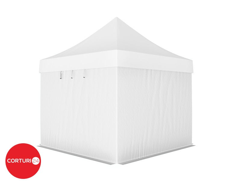 3x3 m Pavilion Professional Aluminum 50 mm, without windows, PVC 620 gr /m2, white, fireproof