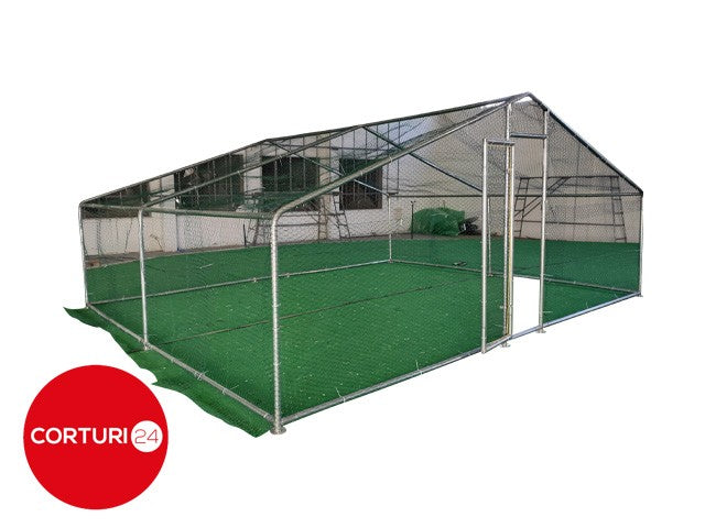 3x4 m Cot / Bird pen made of galvanized steel