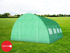 3x4 m Greenhouse Polytunnel 12 sqm, galvanized pipe