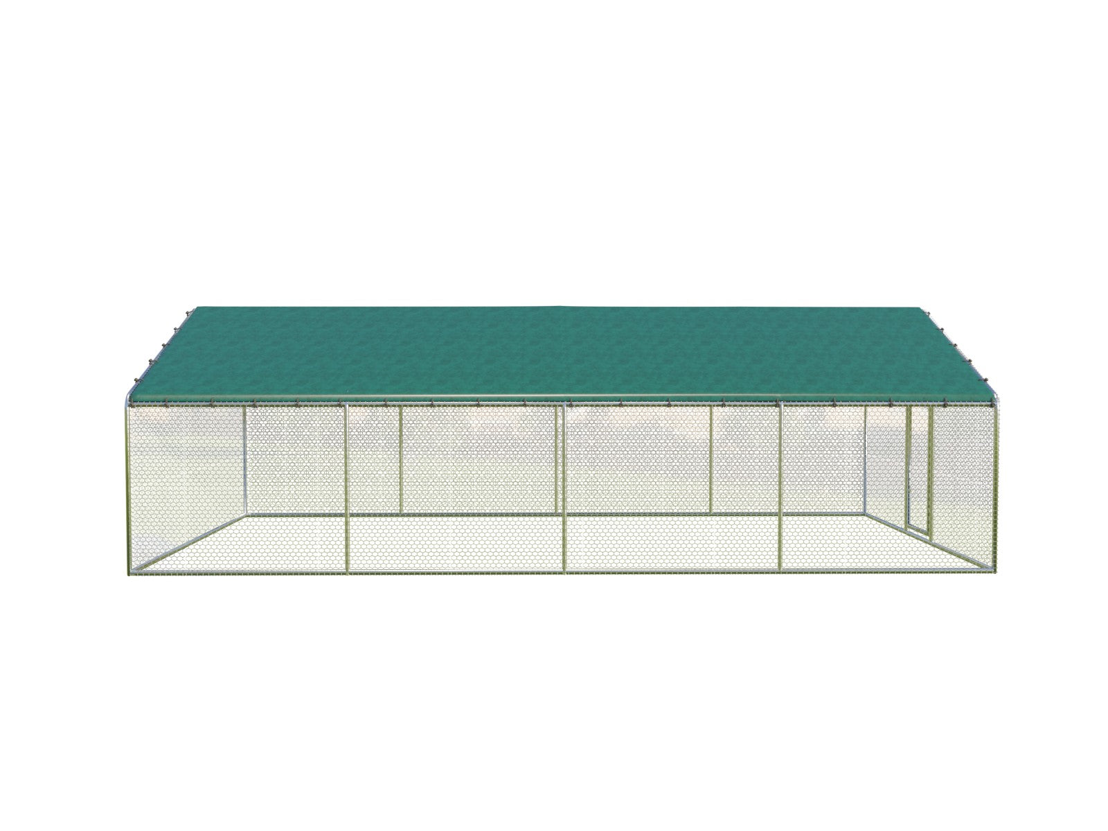 3x8 m Perches / Bird pen made of galvanized steel