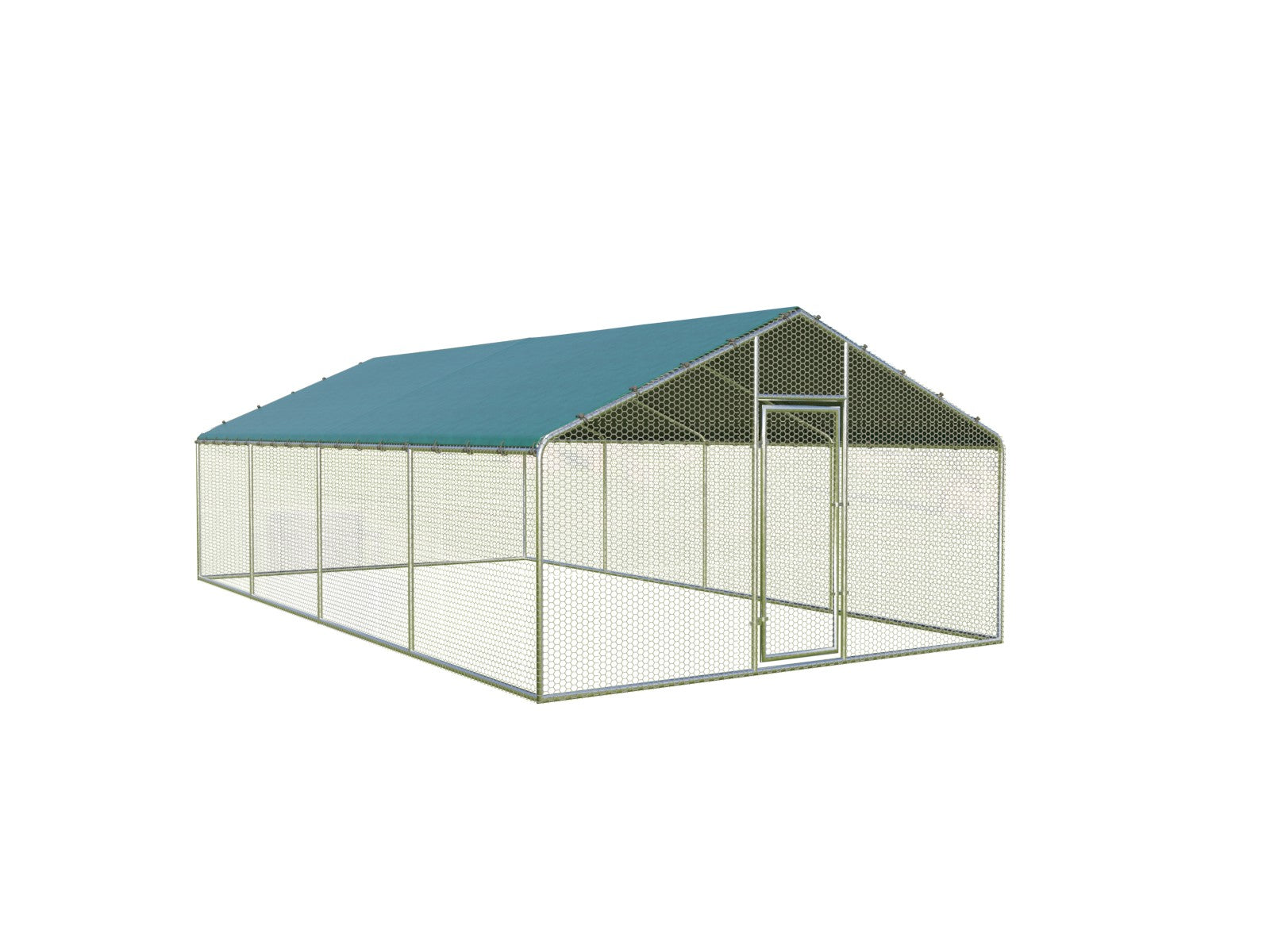 3x8 m Perches / Bird pen made of galvanized steel