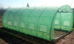 3x9m Greenhouse Polytunnel 27 sqm, galvanized pipe