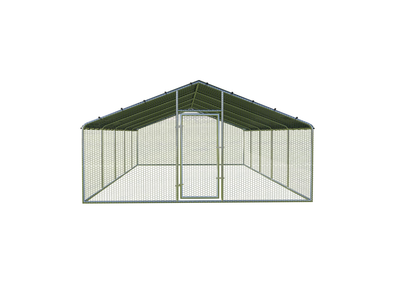 4x10 m Perches / Bird pen made of galvanized steel