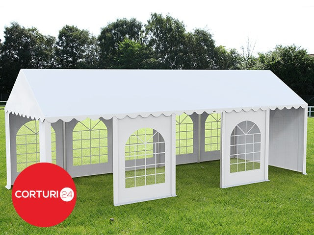 4X10 m Eventzelt PROFESSIONAL XXL, weißes PVC