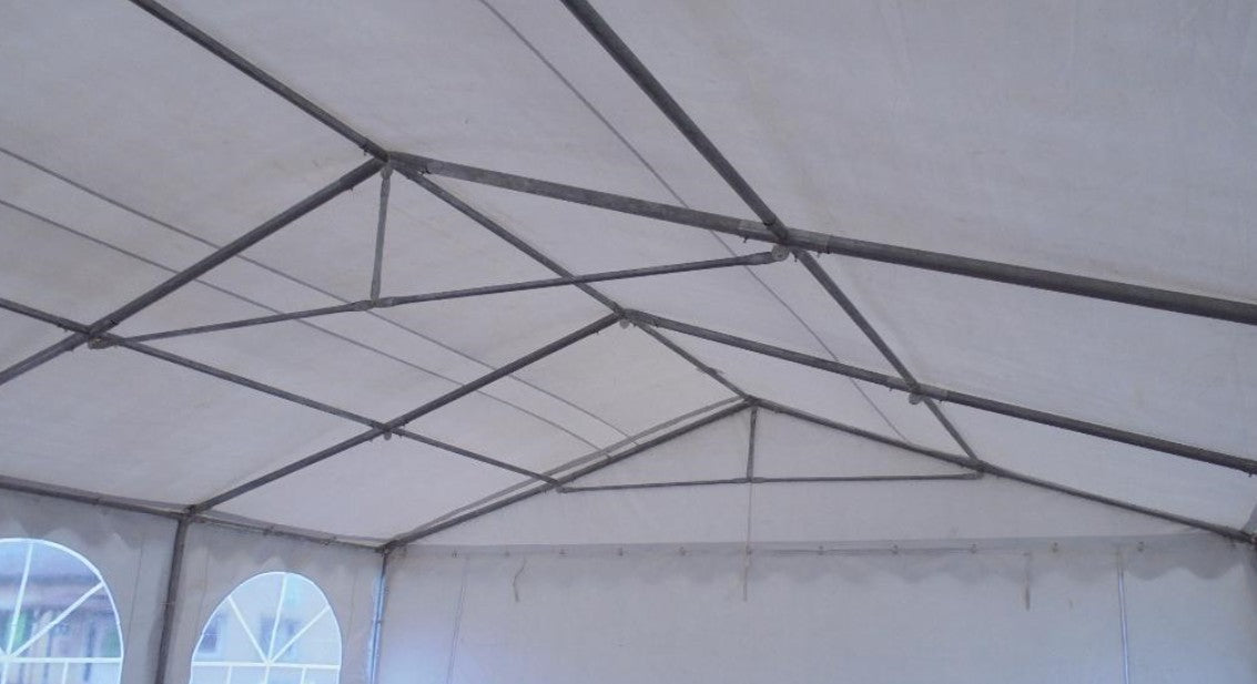 4X10 m Eventzelt PROFESSIONAL XXL, weißes PVC