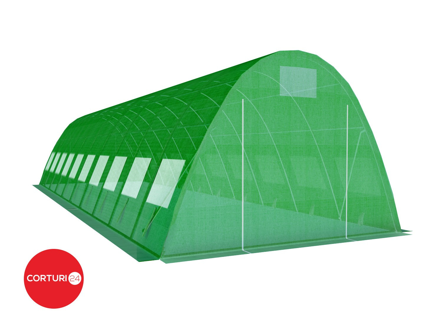 4x10 m Greenhouse Polytunnel 40 sqm, galvanized pipe