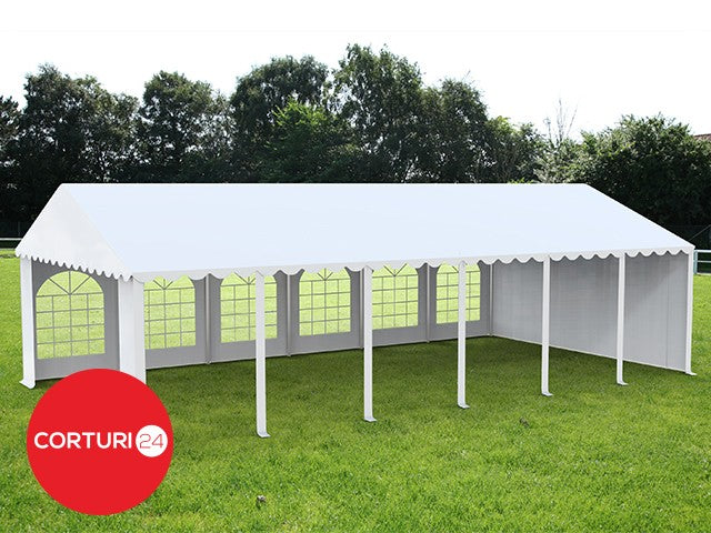 4x12 m PROFESSIONAL Event Tent, white fireproof PVC