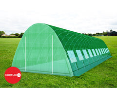 4x12 m Greenhouse Polytunnel 48 sqm, galvanized pipe