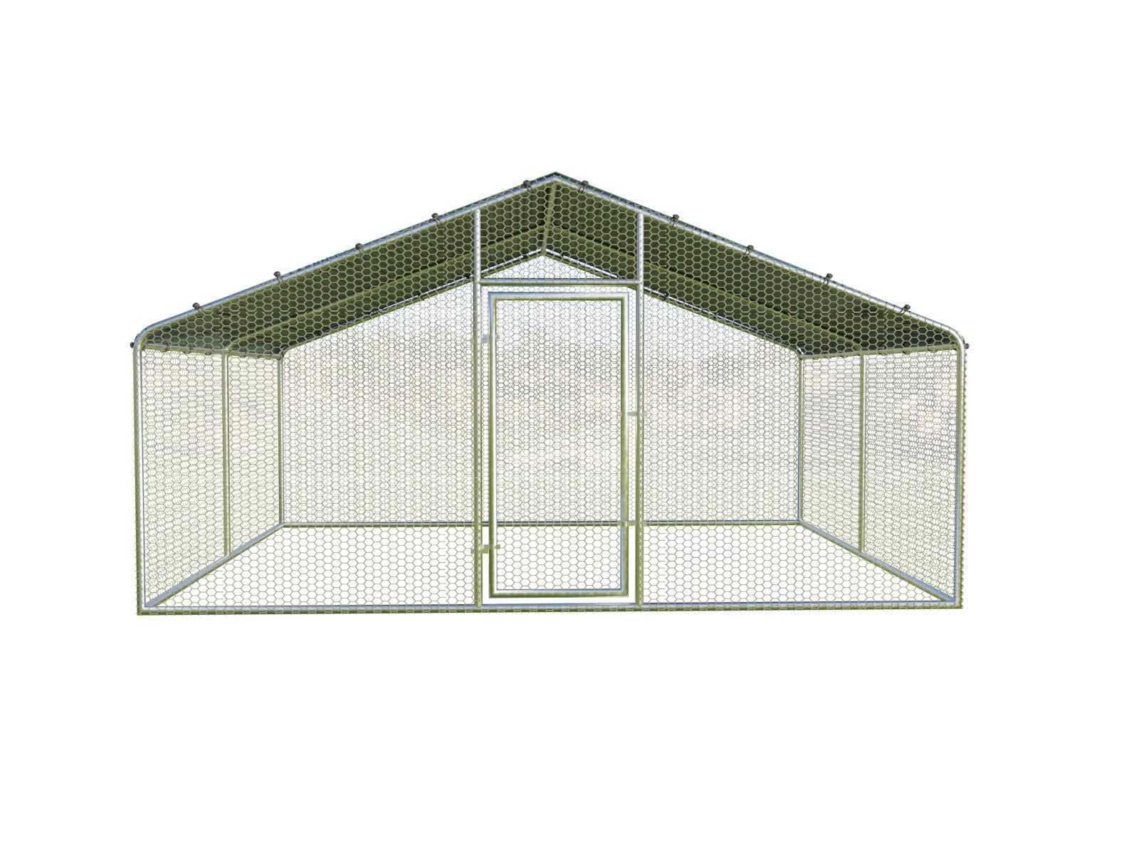 4x4 m Cot / Bird pen made of galvanized steel