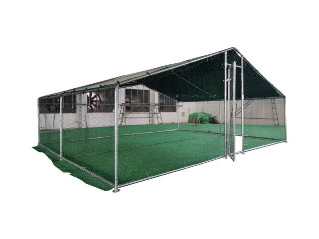 4x4 m Cot / Bird pen made of galvanized steel