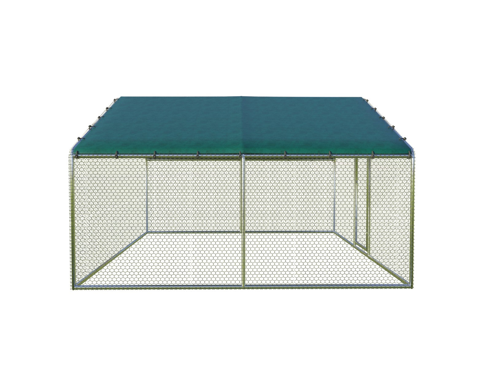 4x4 m Cot / Bird pen made of galvanized steel