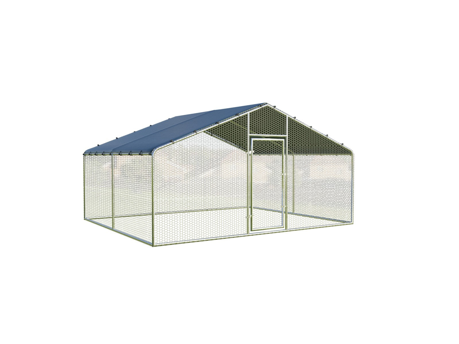 4x4 m Cot / Bird pen made of galvanized steel