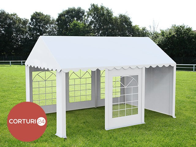 4x6 m ECONOMY Event Tent, white PVC