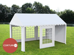 4x6 m ECONOMY Eventzelt, weißes PVC