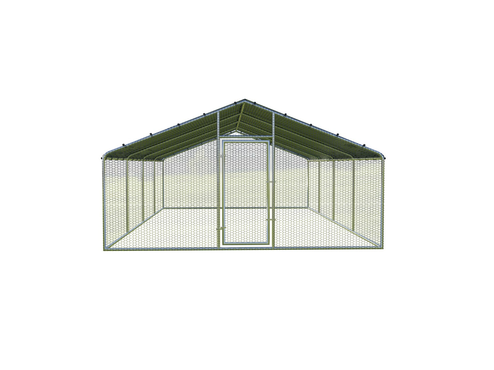 4x8 m Cot / Bird pen made of galvanized steel