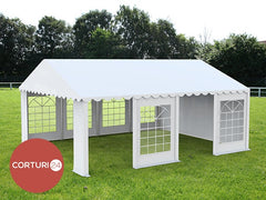 4x8 m ECONOMY Eventzelt, weißes PVC