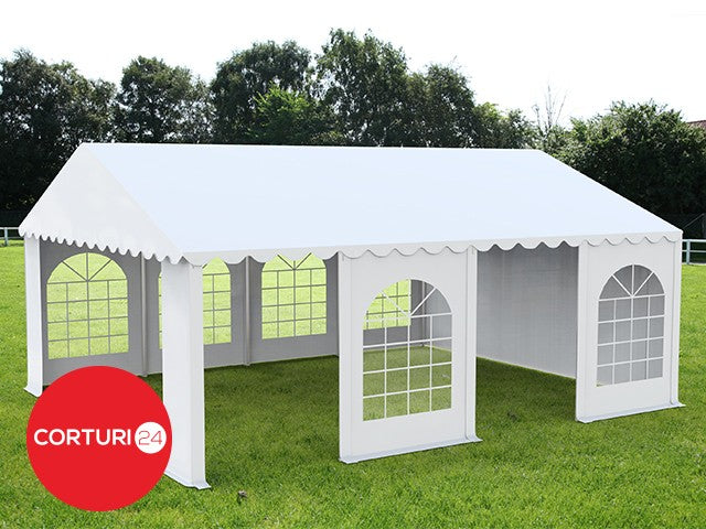 4x8 m Event Tent PROFESSIONAL XXL, white PVC