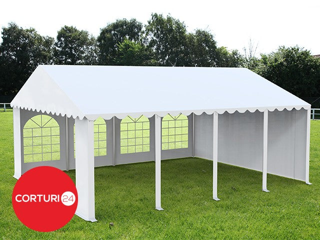 4x8 m Event Tent PROFESSIONAL XXL, white PVC