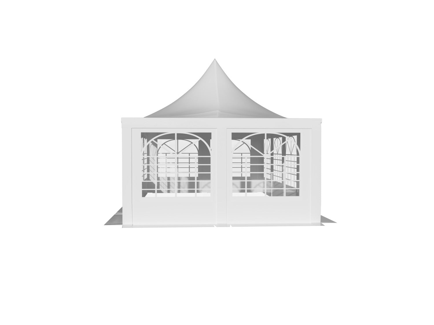 4x8 m Pagoda ECONOMY PVC 500, white