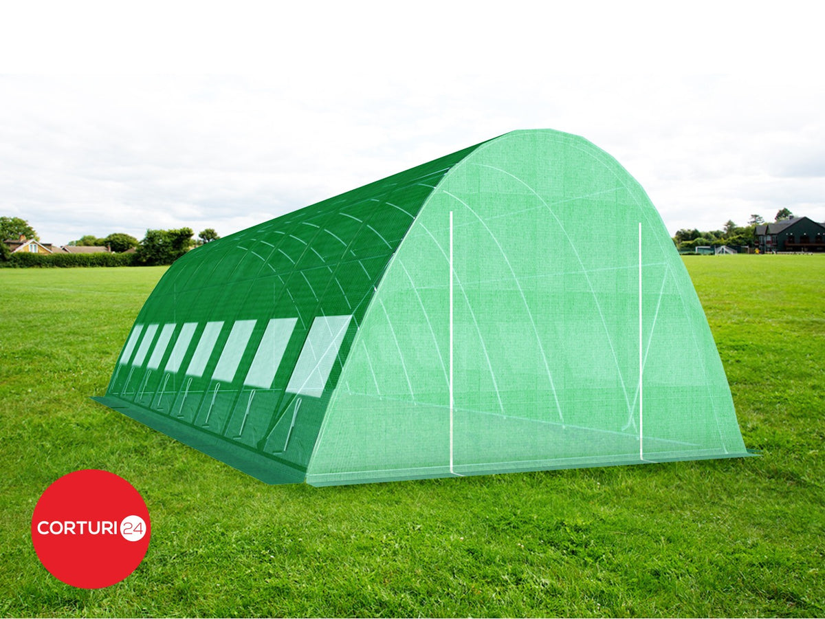 4x8 m Greenhouse Polytunnel 32 sqm, galvanized pipe | Solarii | Solarii | Corturi24