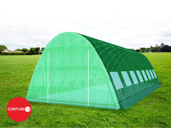 4x8 m Greenhouse Polytunnel 32 sqm, galvanized pipe