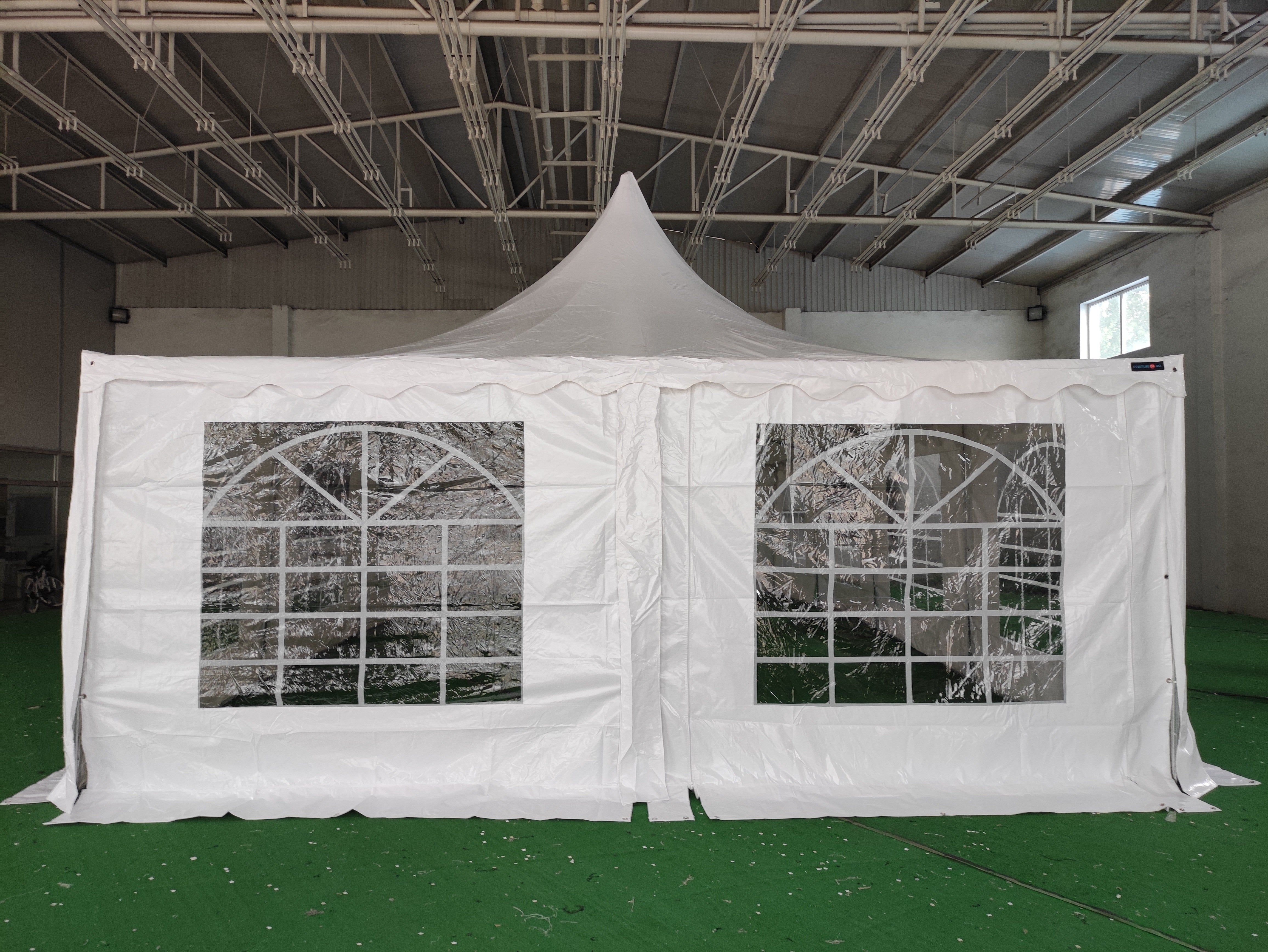 5x10 m Pagoda ECONOMY PVC 500, white