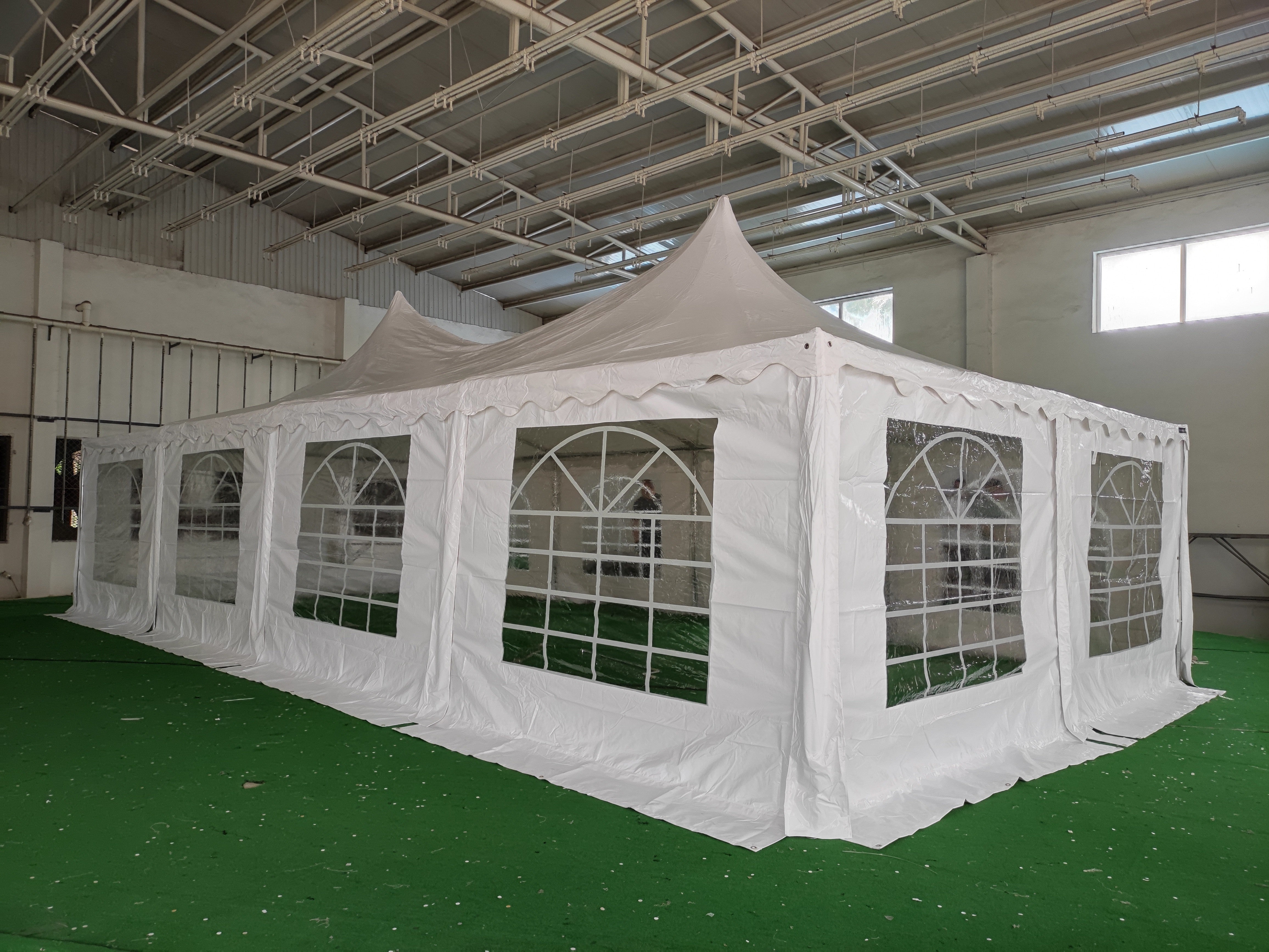 5x10 m Pagode ECONOMY PVC 500, weiß