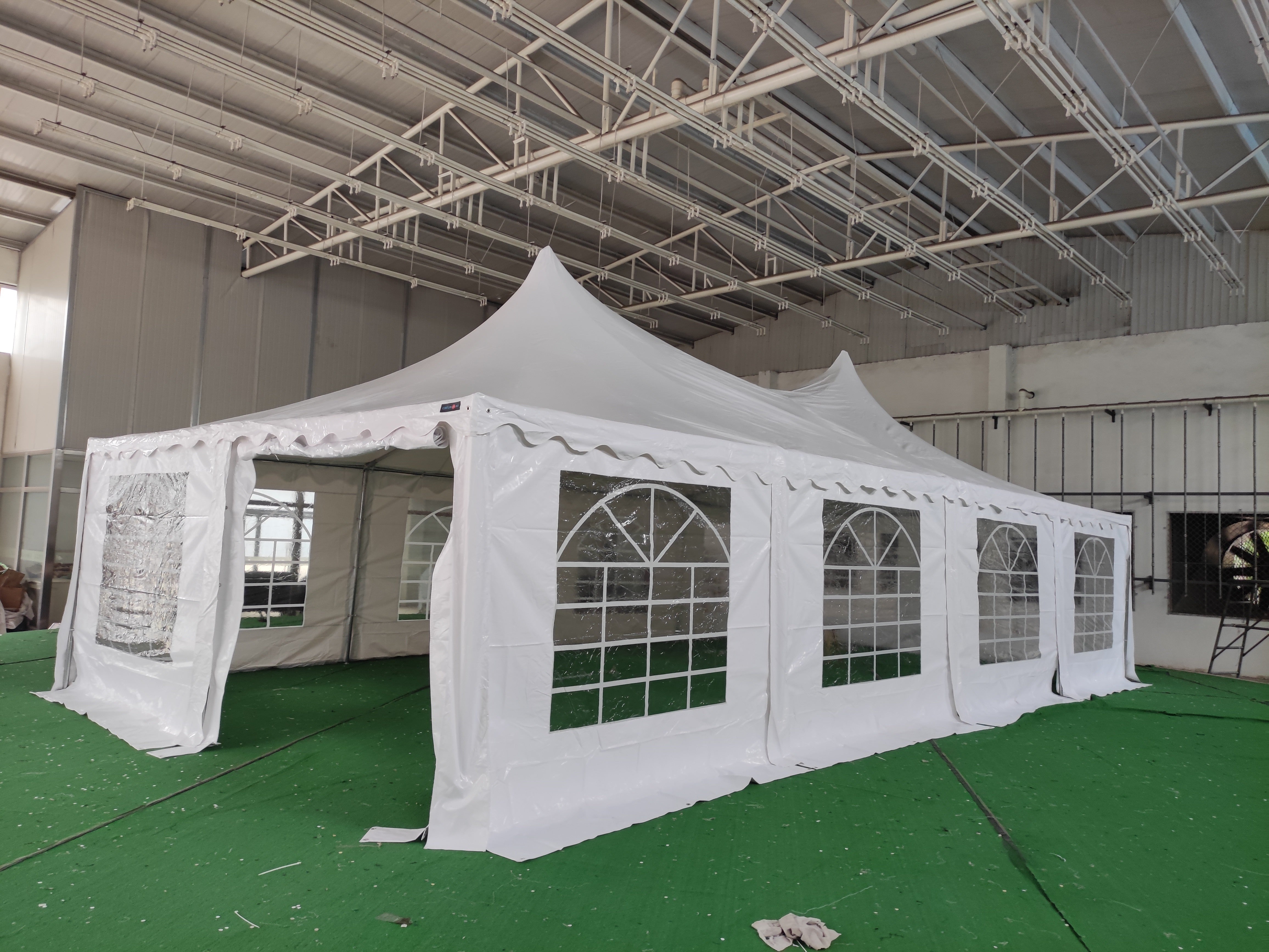 5x10 m Pagode ECONOMY PVC 500, weiß